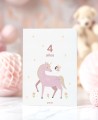 Invito di compleanno unicorno e fata