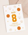 Indietro Inviti Palloni da basket di compleanno