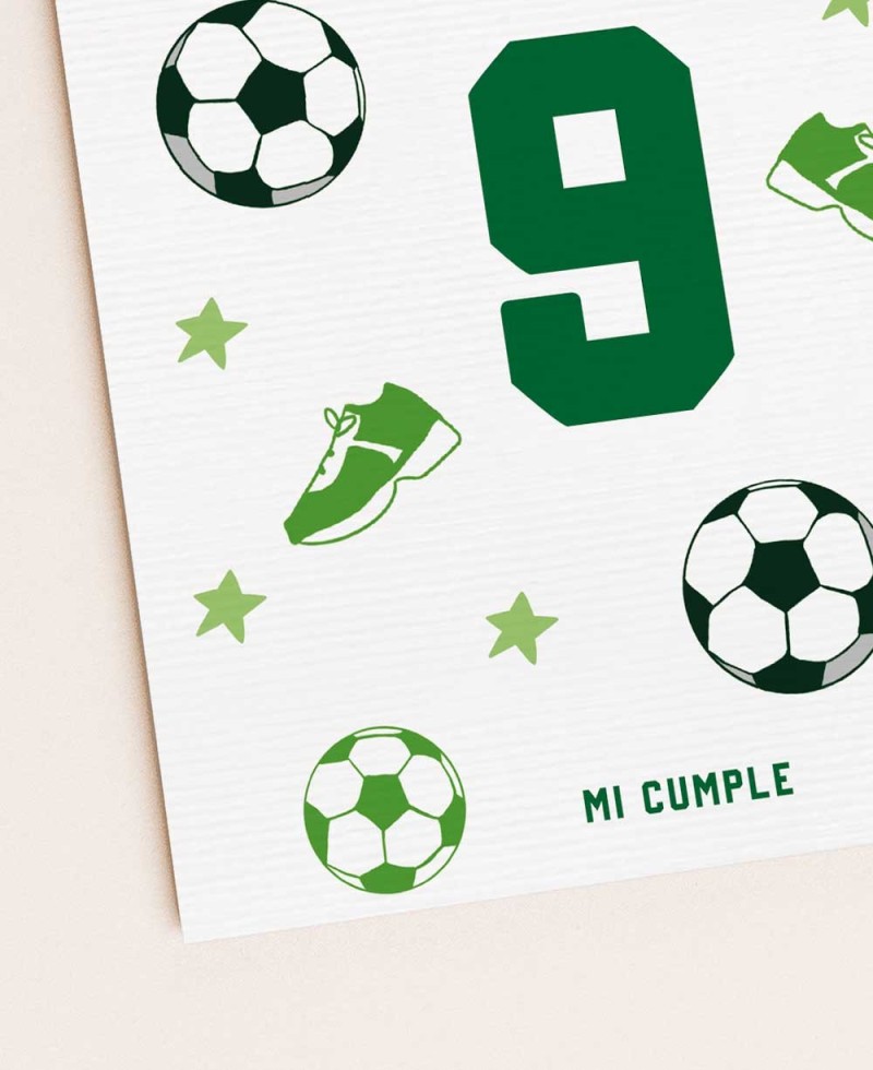 Invitation d’anniversaire de football Zoom Invitation d’anniversaire de football Zoom
