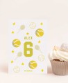 Invito di compleanno sport tennis