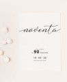 Invitation d’anniversaire calligraphie typographique