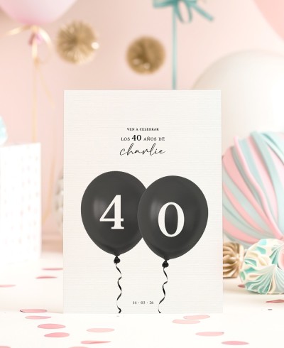 Balões decorativos do convite do aniversário