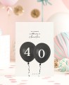 Ballons décoratifs invitation anniversaire