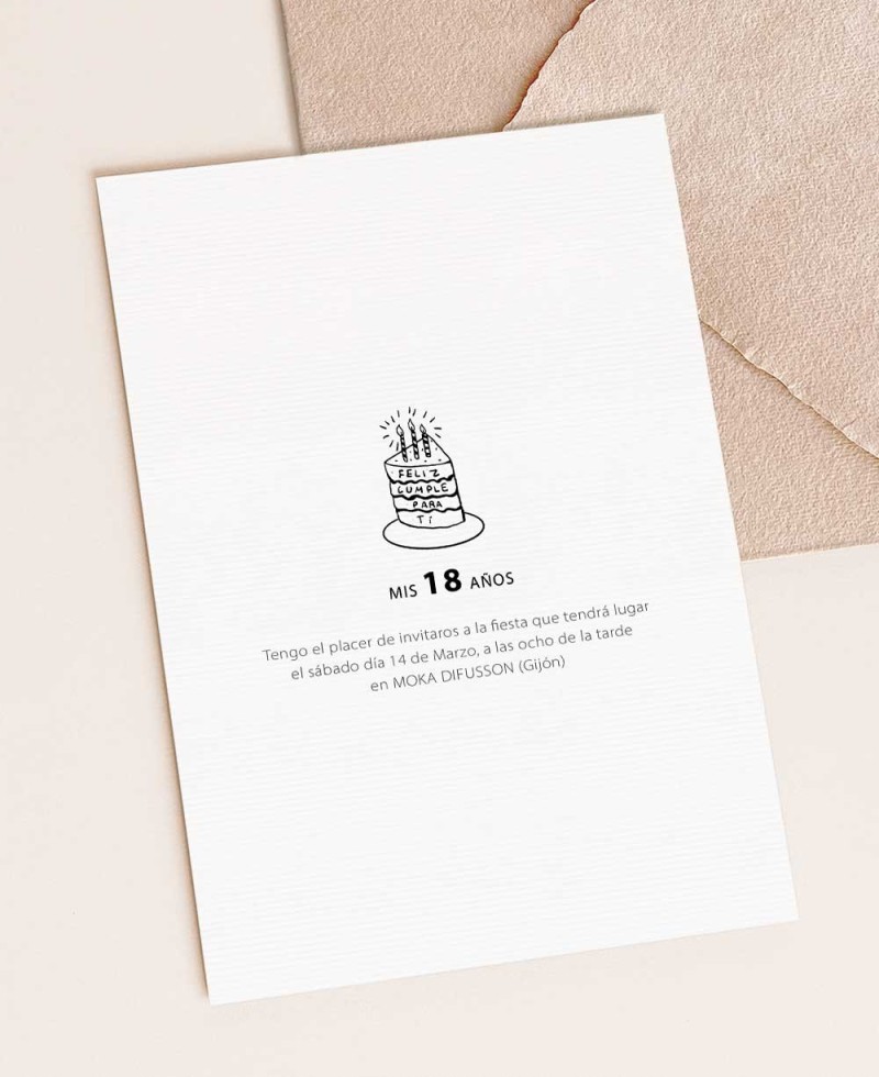 Les invitations de retour rencontrent le gâteau Les invitations de retour rencontrent le gâteau