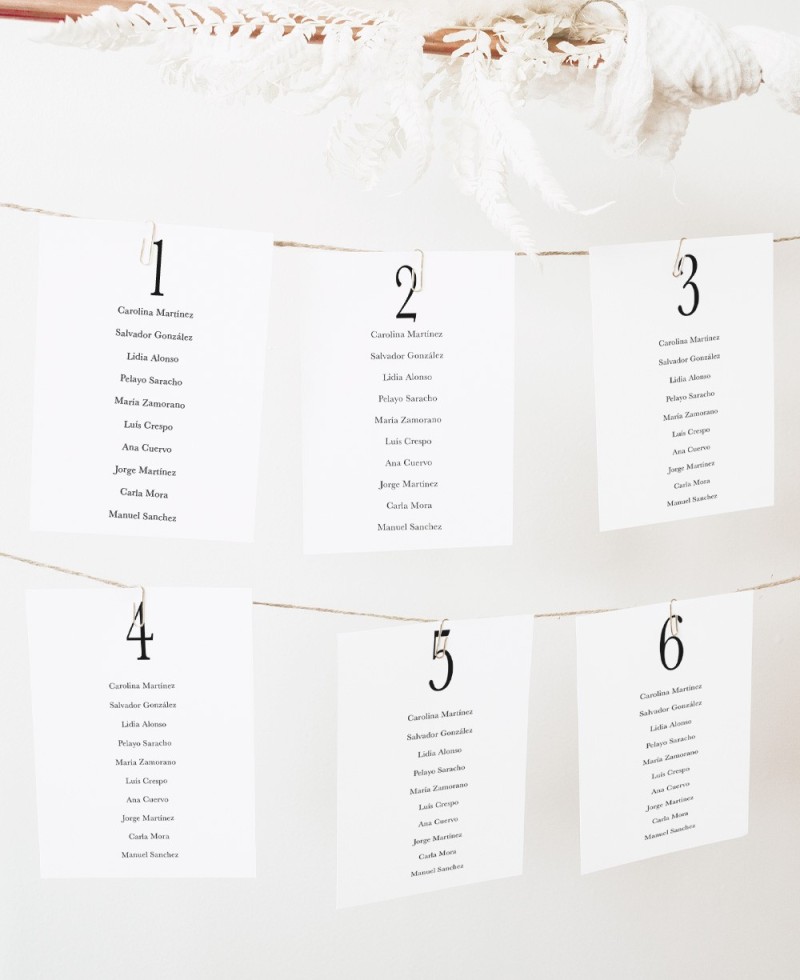 Plano de Mesa de Casamento Minimal Manhattan Plano de Mesa de Casamento Minimal Manhattan