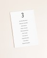 Sitzplan für minimalistische Hochzeiten in Tokio