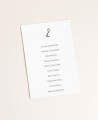 Seating plan for minimal weddings Paris