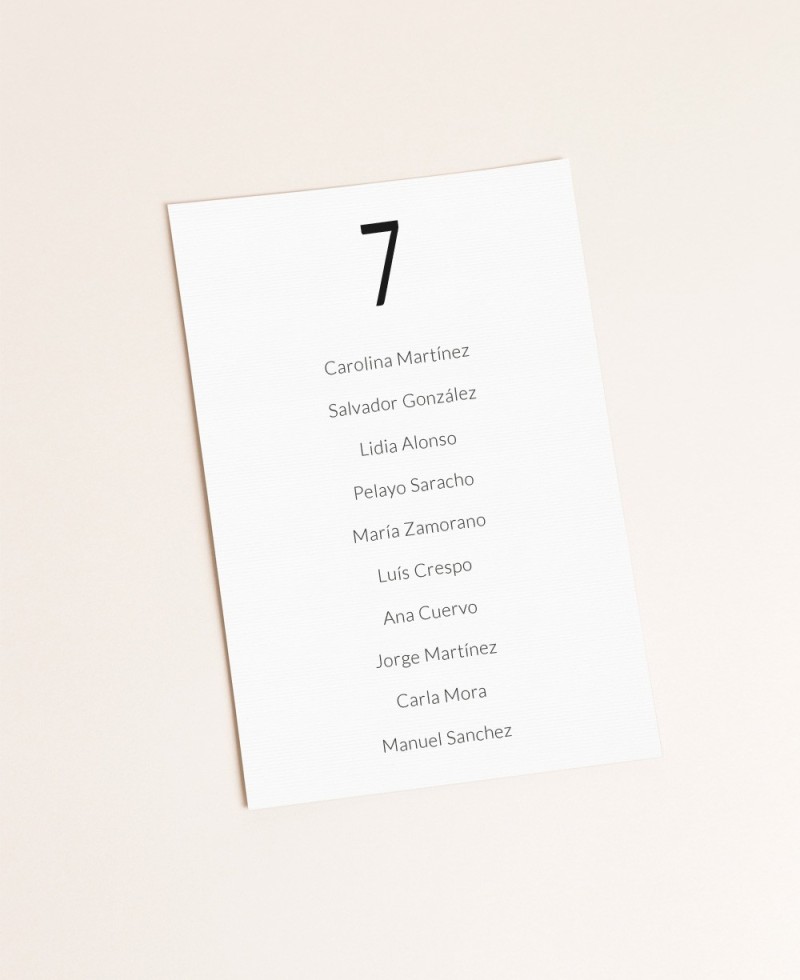 Sitzplan für minimalistische Hochzeiten Berlin