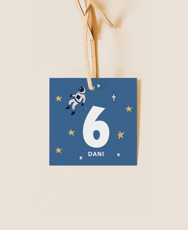 Etichetta quadrata per compleanno astronauta spaziale Etichetta quadrata per compleanno astronauta spaziale