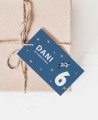 Label for birthday details space planets
