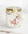 Etichetta circolare per il compleanno delle principesse unicorno