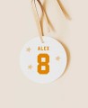 Rundes Geburtstags-Basketball-Etikett