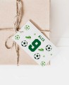 Etiqueta para detalles de cumpleaños fútbol