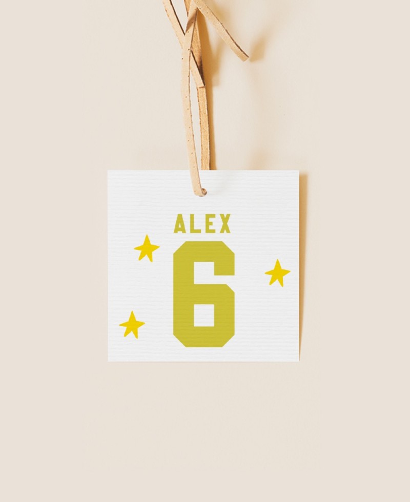 Etiqueta quadrada para tênis de aniversário Etiqueta quadrada para tênis de aniversário