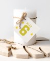 Quadrato Tennis Compleanno Etichette