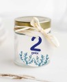 Étiquette circulaire pour anniversaire de la mer