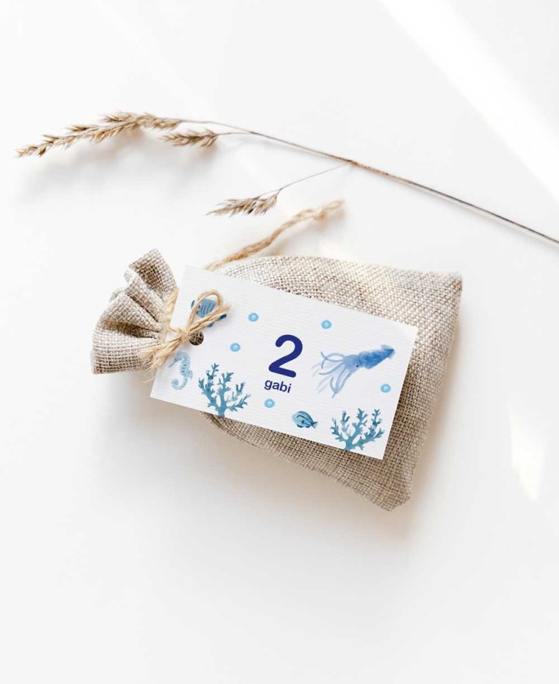 Étiquettes rectangulaires d’anniversaire de la mer Étiquettes rectangulaires d’anniversaire de la mer
