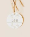 Étiquette d’anniversaire ronde Great Gatsby