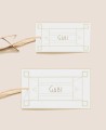 Tailles : étiquettes d’anniversaire rectangulaires Great Gatsby