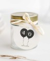 Etiqueta circular para cumple globos