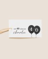 Sizes rectangular birthday balloon labels