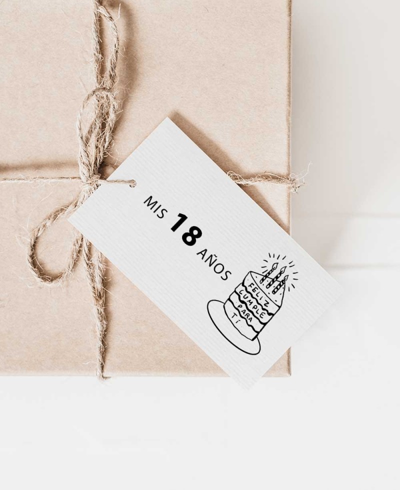 Étiquette de détail de gâteau d’anniversaire Étiquette de détail de gâteau d’anniversaire