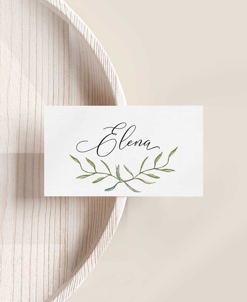 Olive Hochzeit Lesezeichen