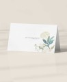 Espaces réservés de mariage pour les hortensias blancs