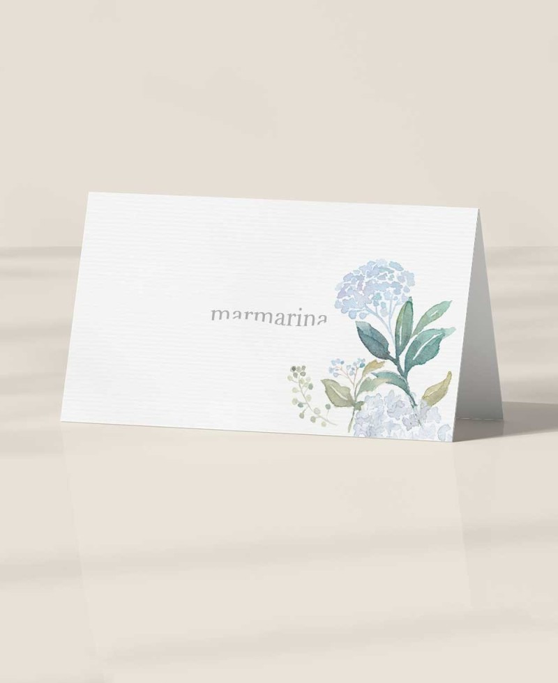 Segnaposto posteriore per ortensie personalizzate Segnaposto posteriore per ortensie personalizzate