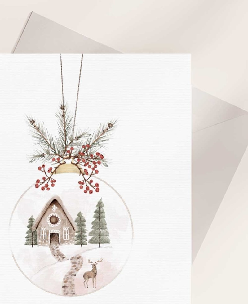 Zoom Classico Auguri di Natale Albero Palla Zoom Classico Auguri di Natale Albero Palla