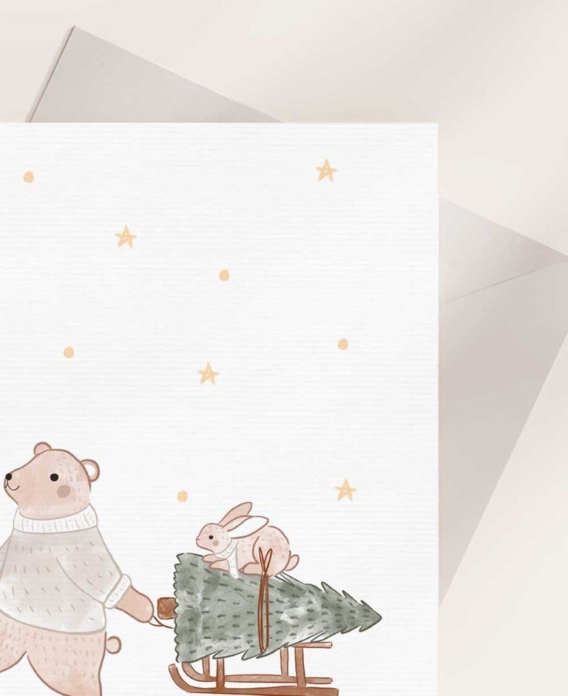 Zoom Auguri di Natale Animali neonati Zoom Auguri di Natale Animali neonati