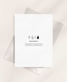 Zurück Weihnachtsgruß Illustration Weihnachtsbäume minimal