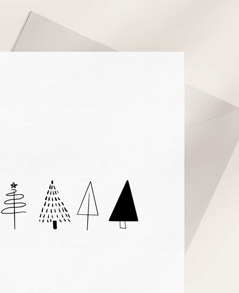 Zoom Saudações de Natal Minimalistas Árvores de Natal Zoom Saudações de Natal Minimalistas Árvores de Natal