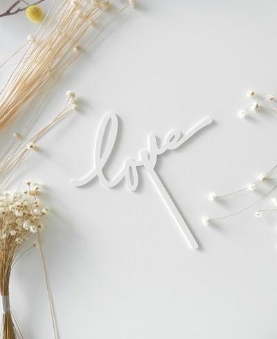 Top View Cake Topper per matrimoni