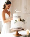 Panoramica cake topper "love" tipografia calligrafica