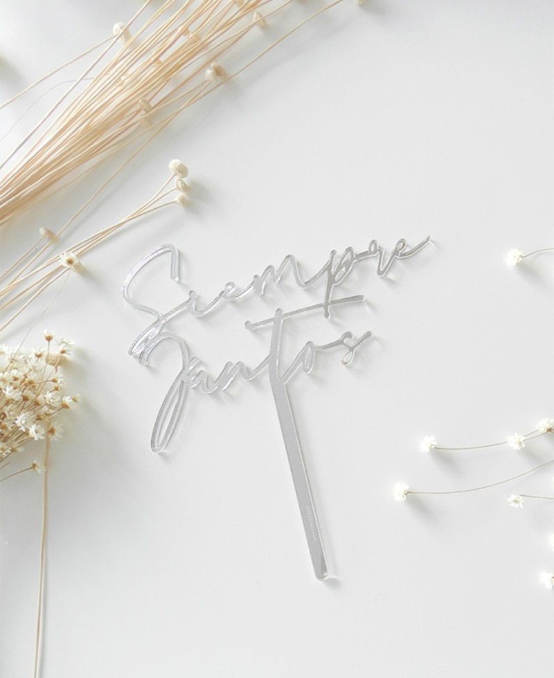 Top View Cake Topper para casamentos Top View Cake Topper para casamentos