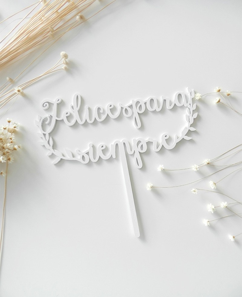Vue de dessus cake topper pour les liens Vue de dessus cake topper pour les liens