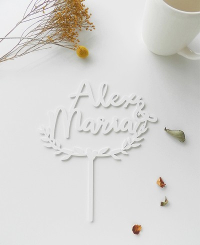 Top View Cake Topper für Hochzeiten