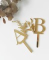 Top View Cake Topper para casamentos