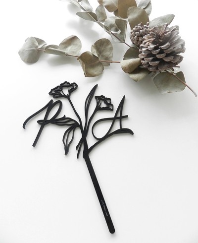 Top View Cake Topper für Hochzeiten