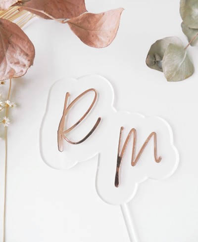 Top View Cake Topper für Hochzeiten
