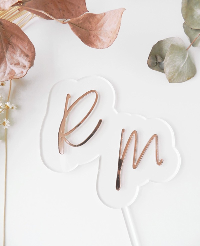 Top View Cake Topper pour les mariages Top View Cake Topper pour les mariages