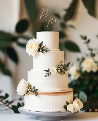 Übersicht Cake Topper Initialen