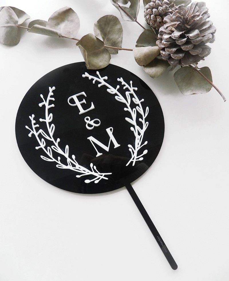 Top View Cake Topper pour les mariages Top View Cake Topper pour les mariages