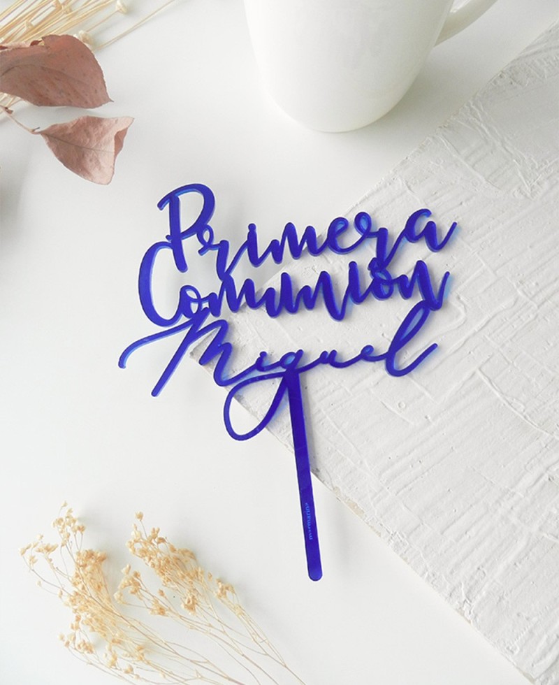 Vista superior cake topper para comuniones Vista superior cake topper para comuniones