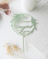 Top view cake topper for communions