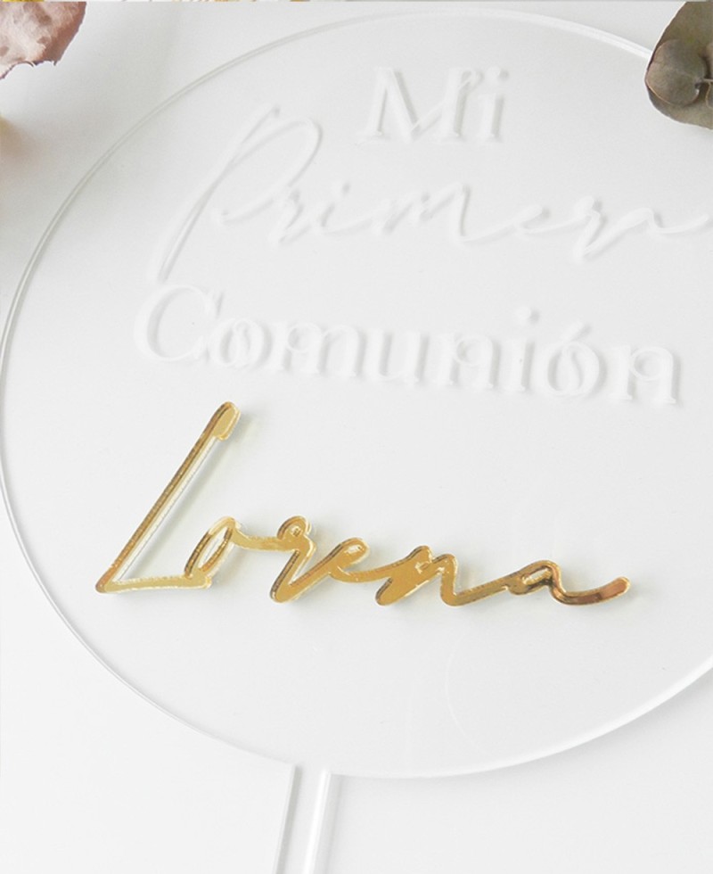 Zoom Cake Topper élégant pour les communions Zoom Cake Topper élégant pour les communions