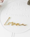 Zoom Cake Topper élégant pour les communions