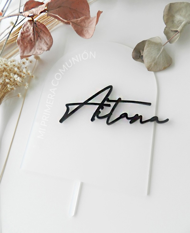 Vista superior cake topper para comuniones Vista superior cake topper para comuniones