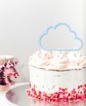 Vista generale cake topper silhouette forma nuvola